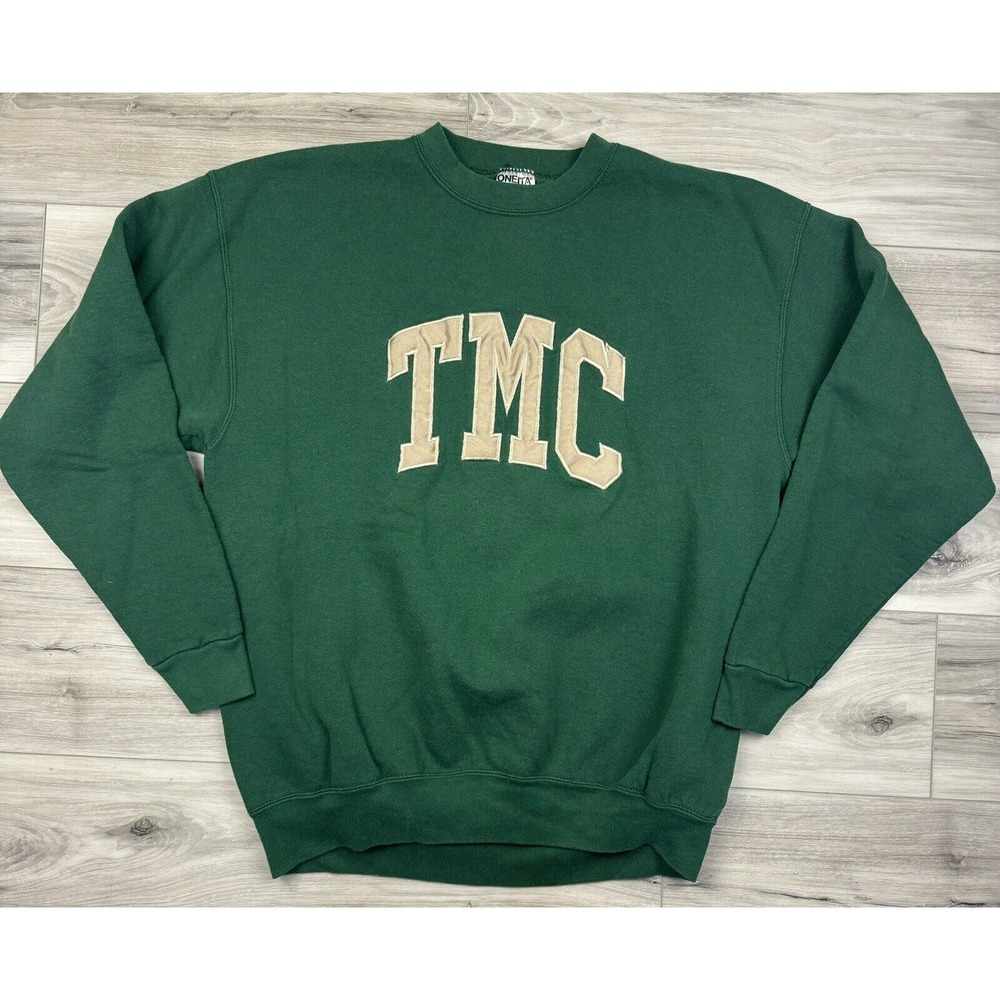 Vintage Truett McConnell College University Embroidered Sweatshirt XL Green